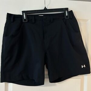 Under Armour Black Athletic Shorts Lightweight Performance
